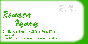 renata nyary business card